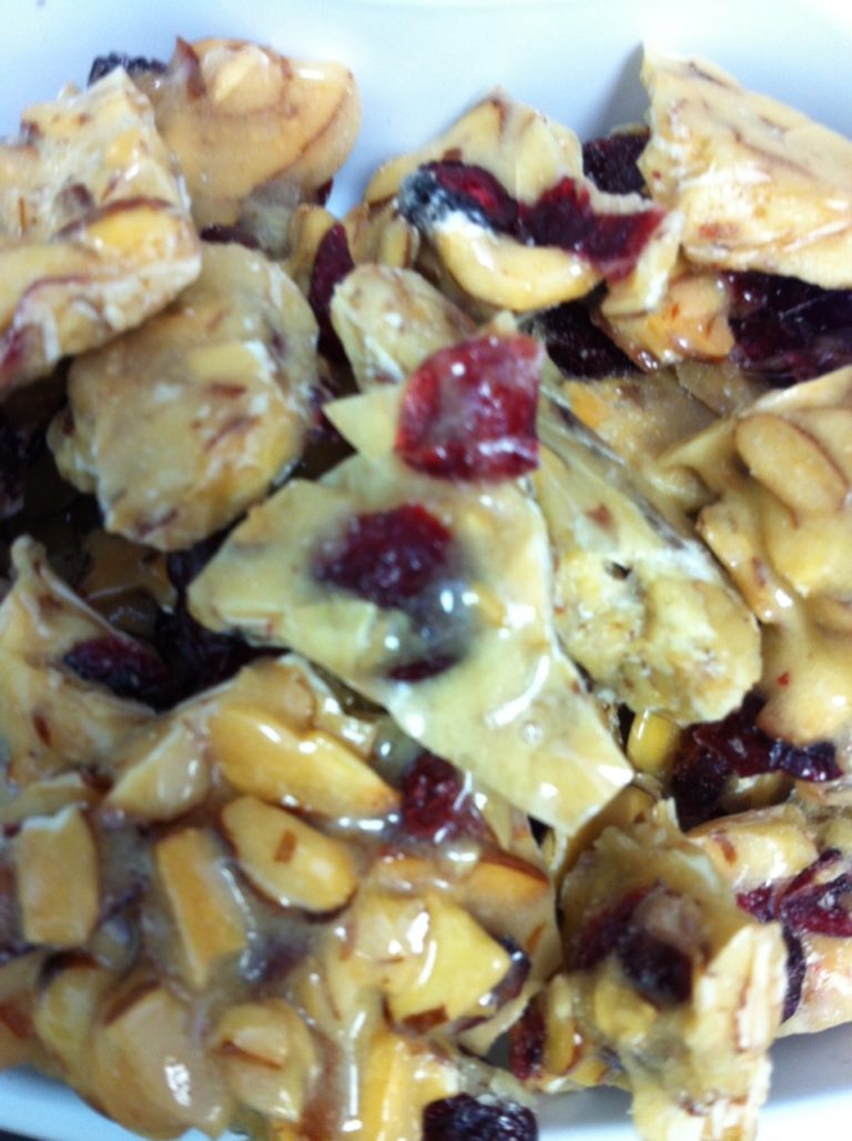 Almond Cranberry Crunch Brittle Brenda's Perfect Brittle